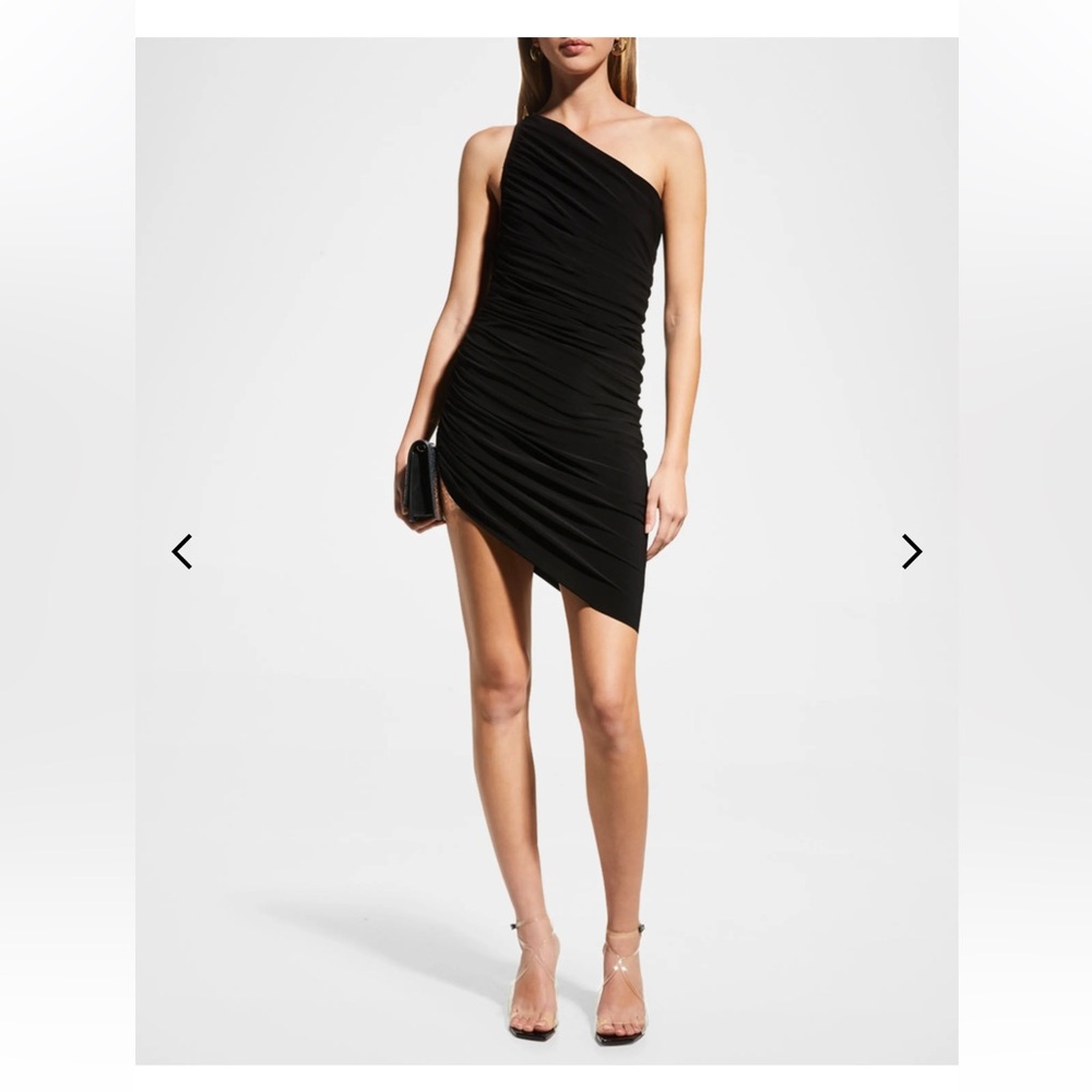 Norma Kamali Black Asymmetrical Dress